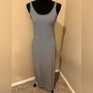 Gap Navy Striped  Tank Maxi Dress, size Small